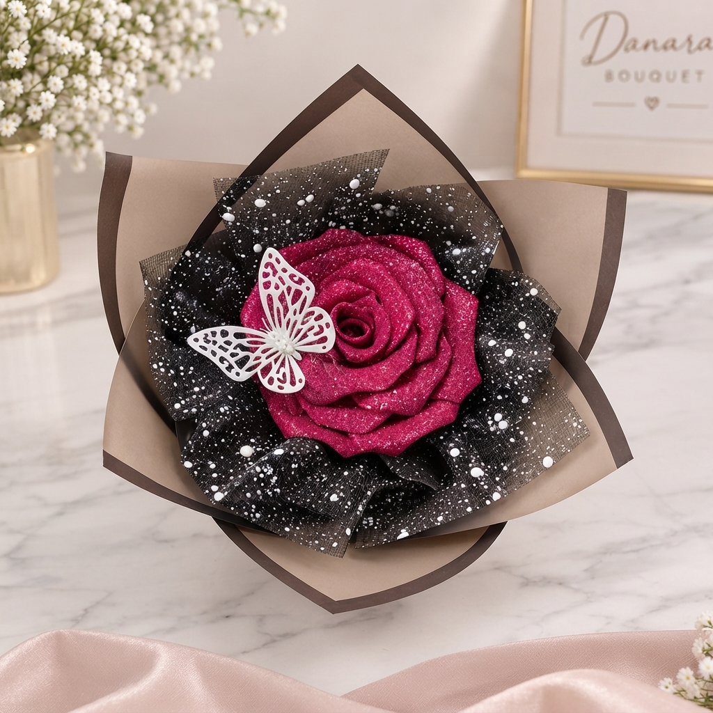 Dark Ruby Butterfly Luxe